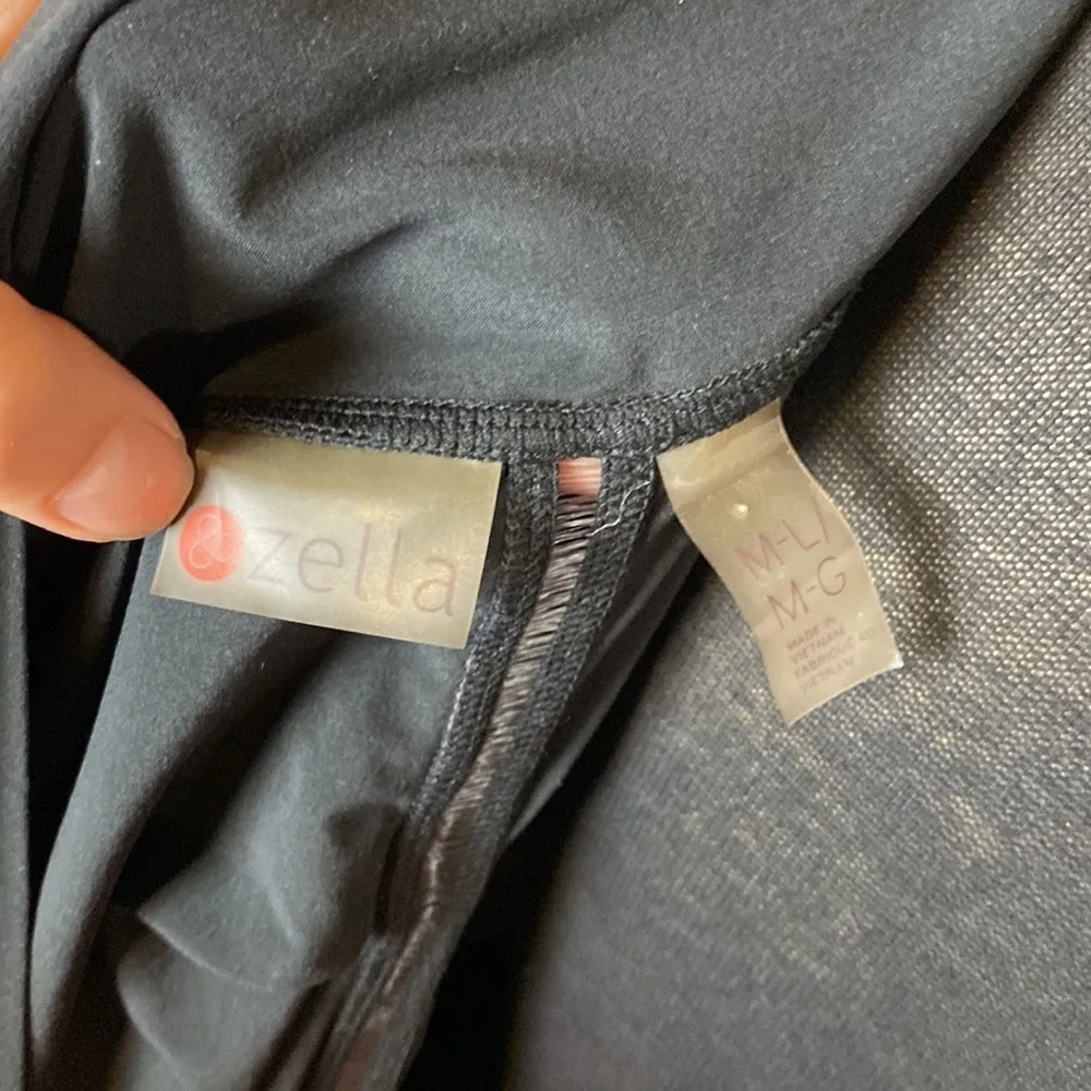 ZELLA BLACK & GREY COLOR BLOCK CACOON ATHLETIC JACKET - Image 4