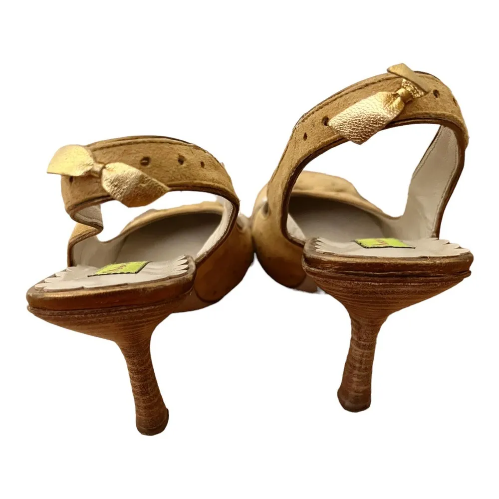 MATERIA PRIMA by GOFFREDO FANTINI Pumps Round Toe Slingback Suede EU 37.5 | US 7 Size 6.5 - Image 6