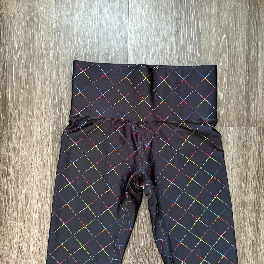Terez Rainbow Seeing Sound Super High Waist Athletic Leggings XS Colorful Unique - Image 4