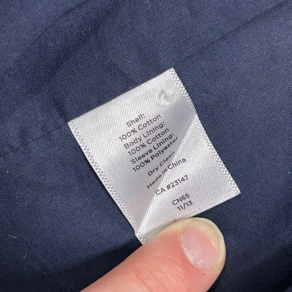 EUC Talbots Ditsy Floral Print Blazer Cotton Two‎ Button Jacket Womens 8 - Image 6