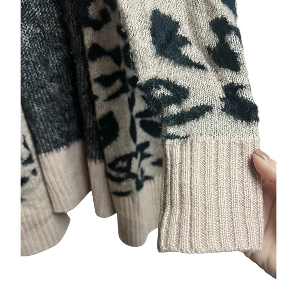 debut Open Front Cardigan from Dreamers by Debut Animal Print Size Small - Image 5