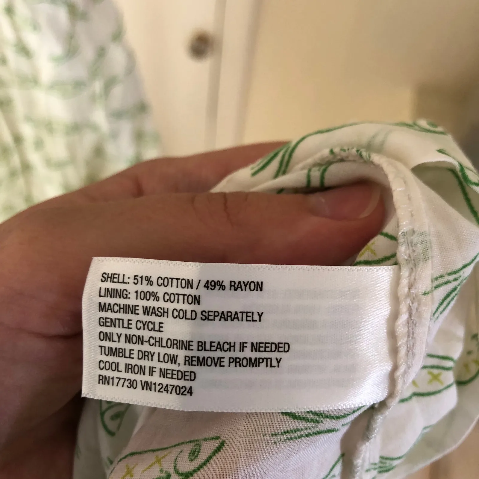 A New Day NWT Cream Green Halter Sundress Fish Sardine Print Size S - Image 8