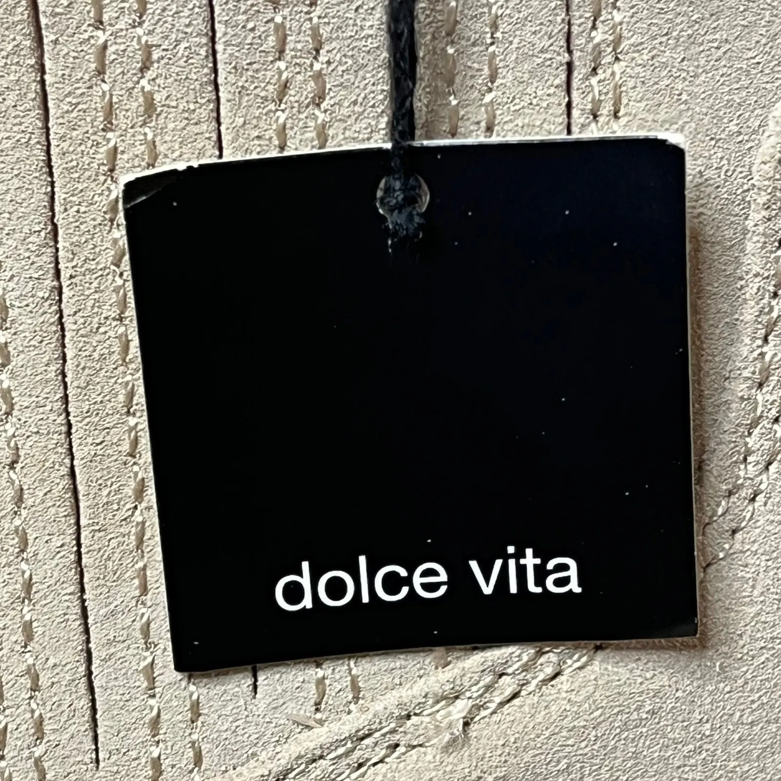 Dolce Vita NEW Size 10 Beige Suede Waterproof Chelsea Block Heel Ankle Booties Tan - Image 5