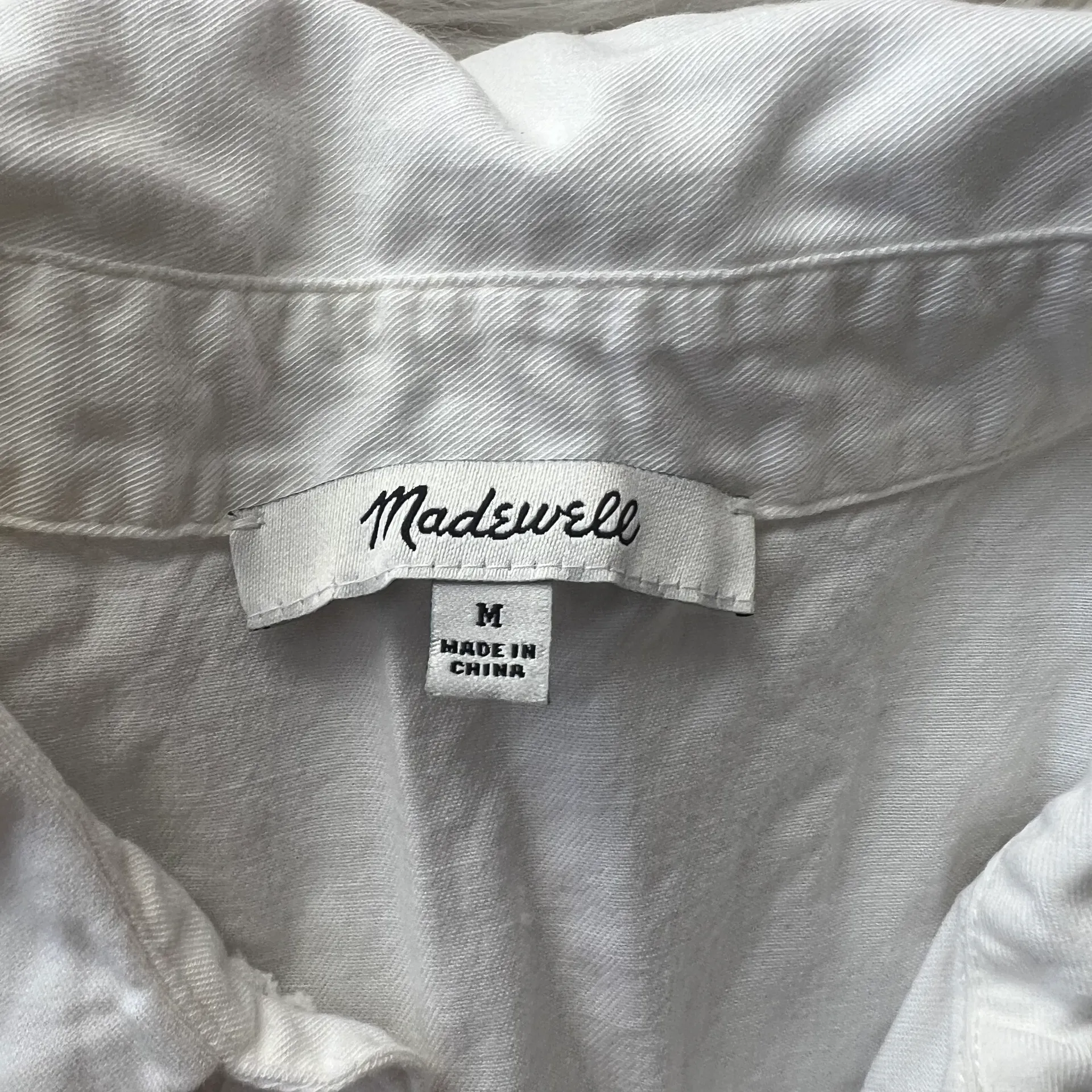 White Seamed Button-Down Shirt - Image 6