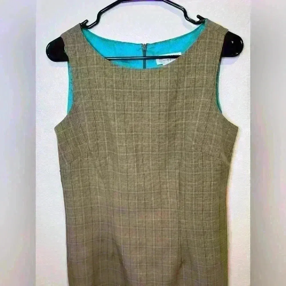 Miss Derby Women’s Vintage Y2K Brown Little Dress‎ Size 8. Tan - Image 2