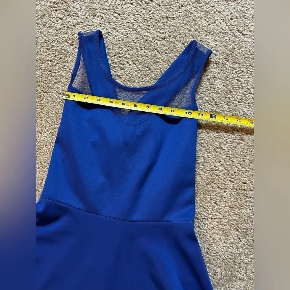 Royal Blue Diamond Bow Back Mini Dress Size 5 - Image 6