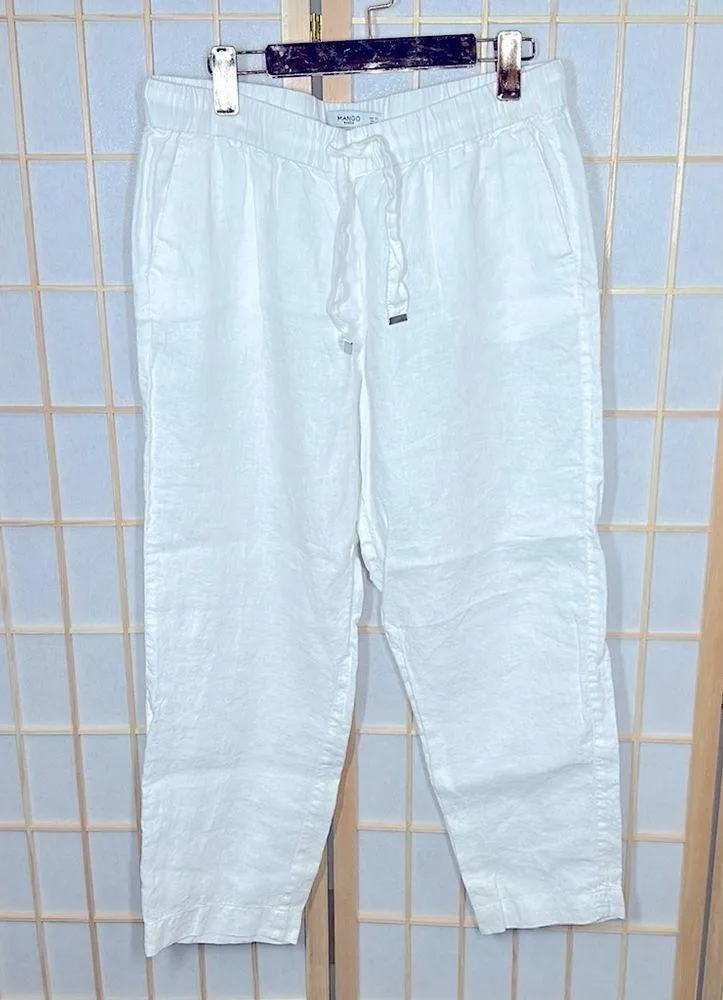 Basics Tie Waist Linen Pants - Image 5