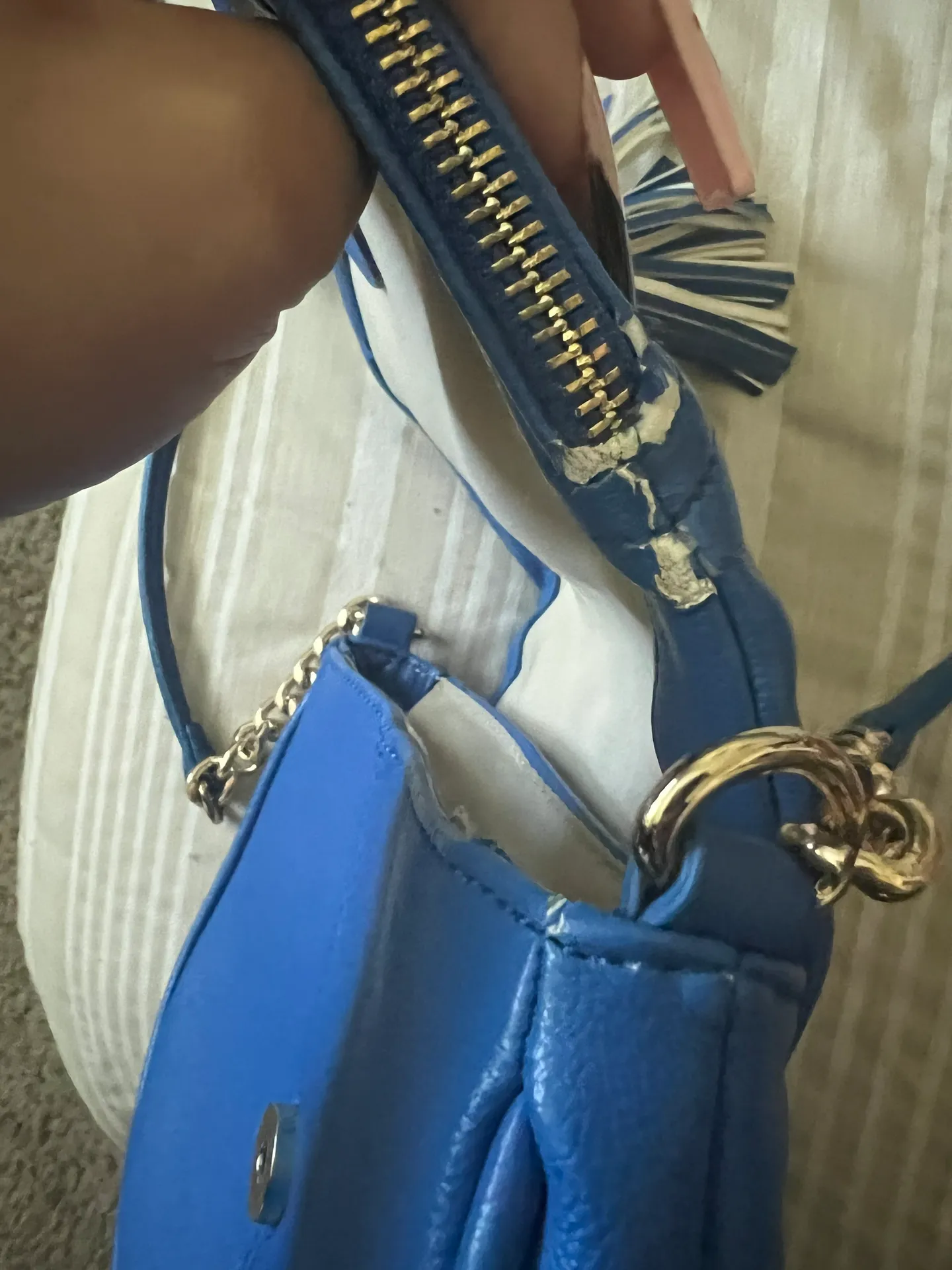 Blue Mid-Size Purse - Image 6