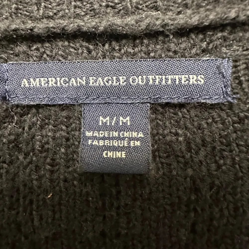 American Eagle  black sweater mini dress - Image 3