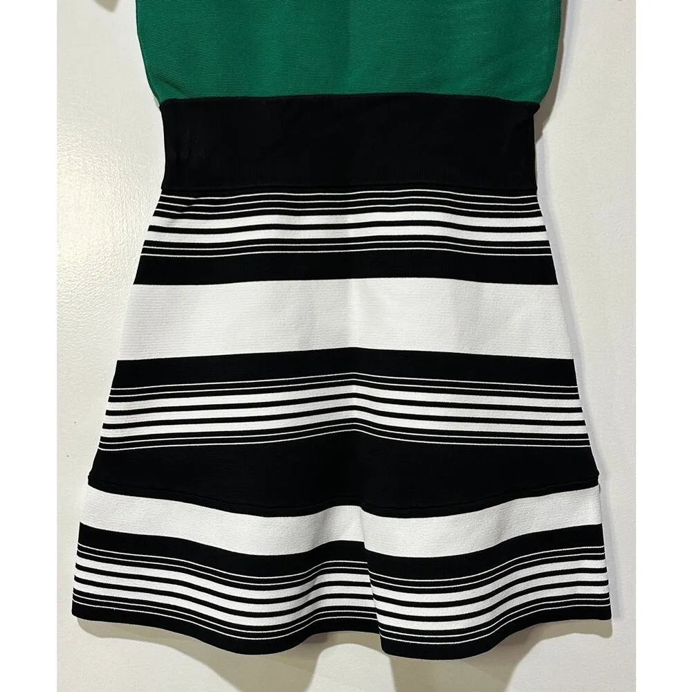 A.L.C. Striped Kane Dress Mini Sz Medium NWT Fit & Flare Colorblock Taylor Swift - Image 6