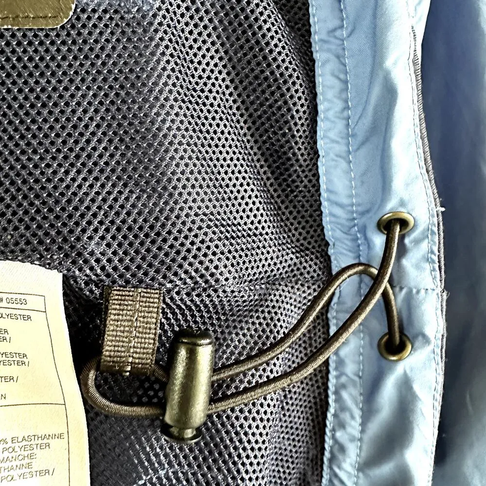 Vintage Nike Track Jacket Full Zip Windbreaker Y2K 90s Gray Tag Mesh Blue Small - Image 2