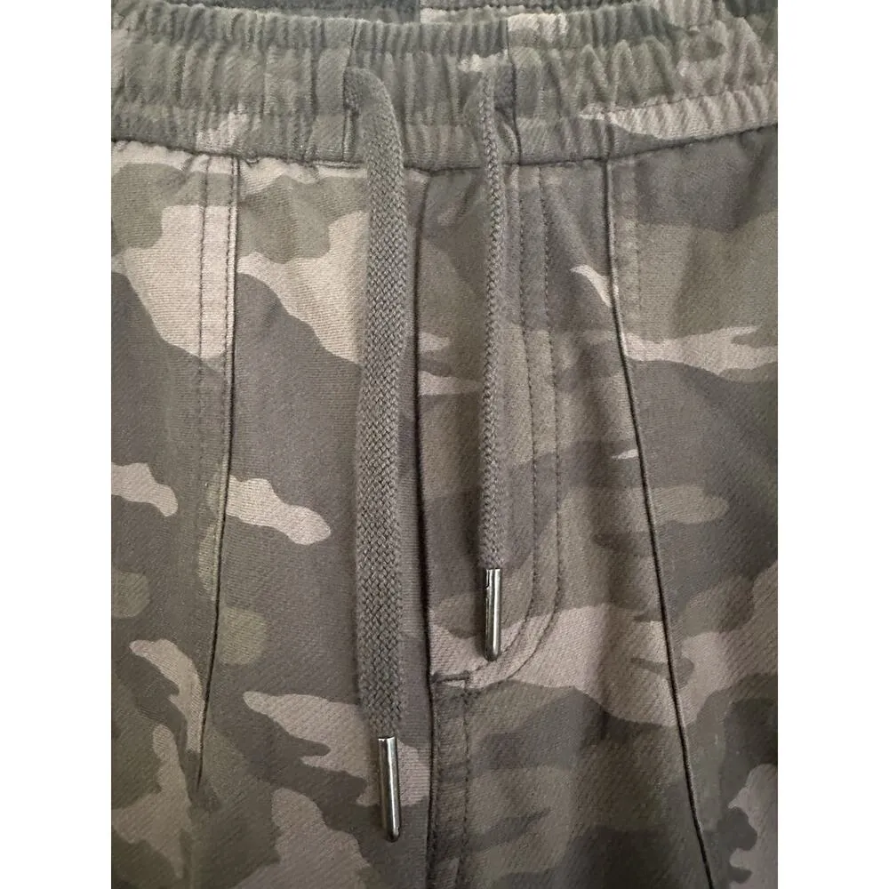 ATHLETA WOMEN'S BLACK OLIVE GREEN ELASTIC WAIST CAMO FARALLON JOGGER PANTS Sz 0 - Image 12