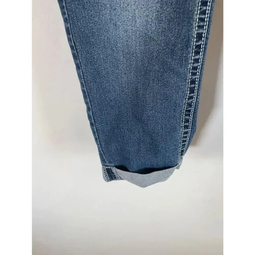 Women's WallFlower Jeans Size 1 Embroidered Back Pockets Bling American Flag EUC - Image 5