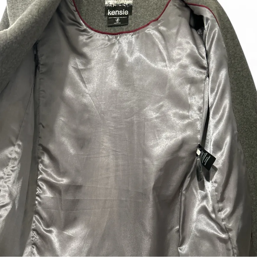 Kensie Womens Wool Blend Coat Gray  NWOT Size M - Image 6