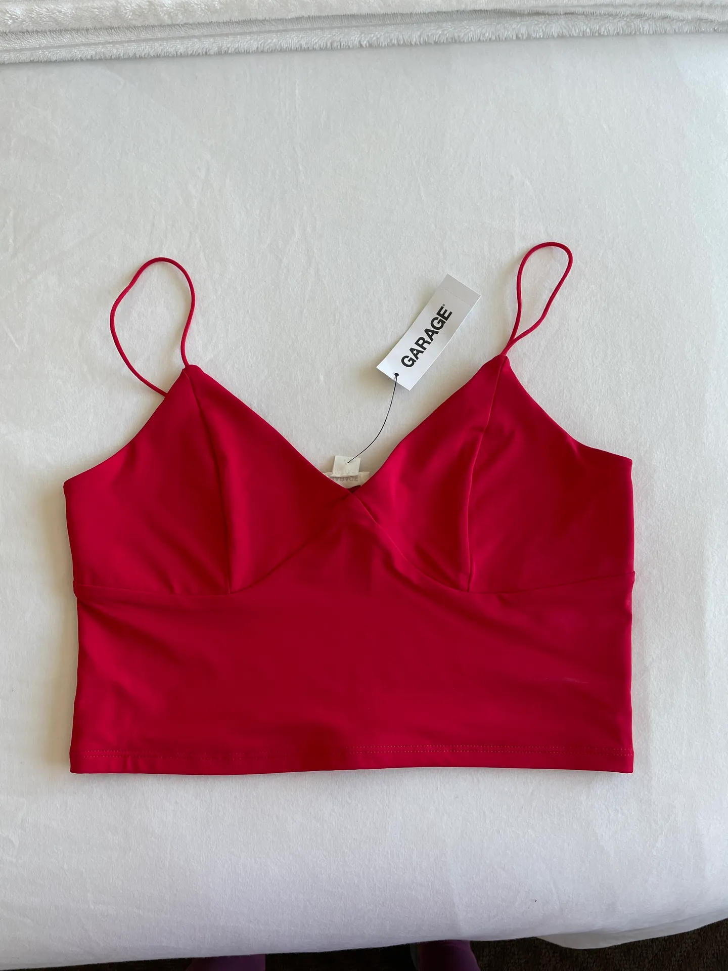 Garage red crop top - Image 3