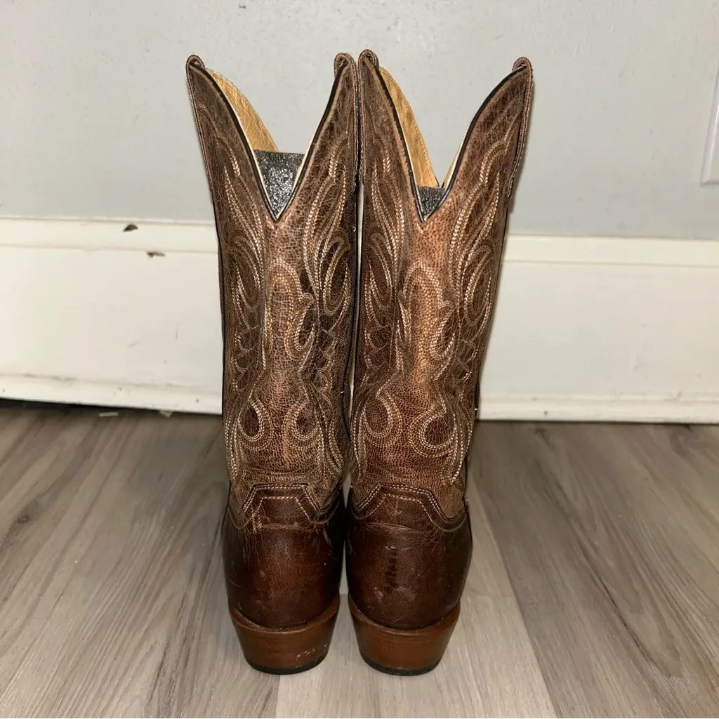 Shyanne  Brown Heeled Boots - Image 4