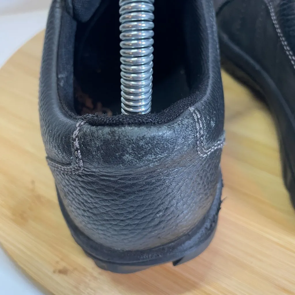 Keen Women 8.5 Presidio Black Leather Hiking Work Lace Up Shoes Casual Comfort - Image 4