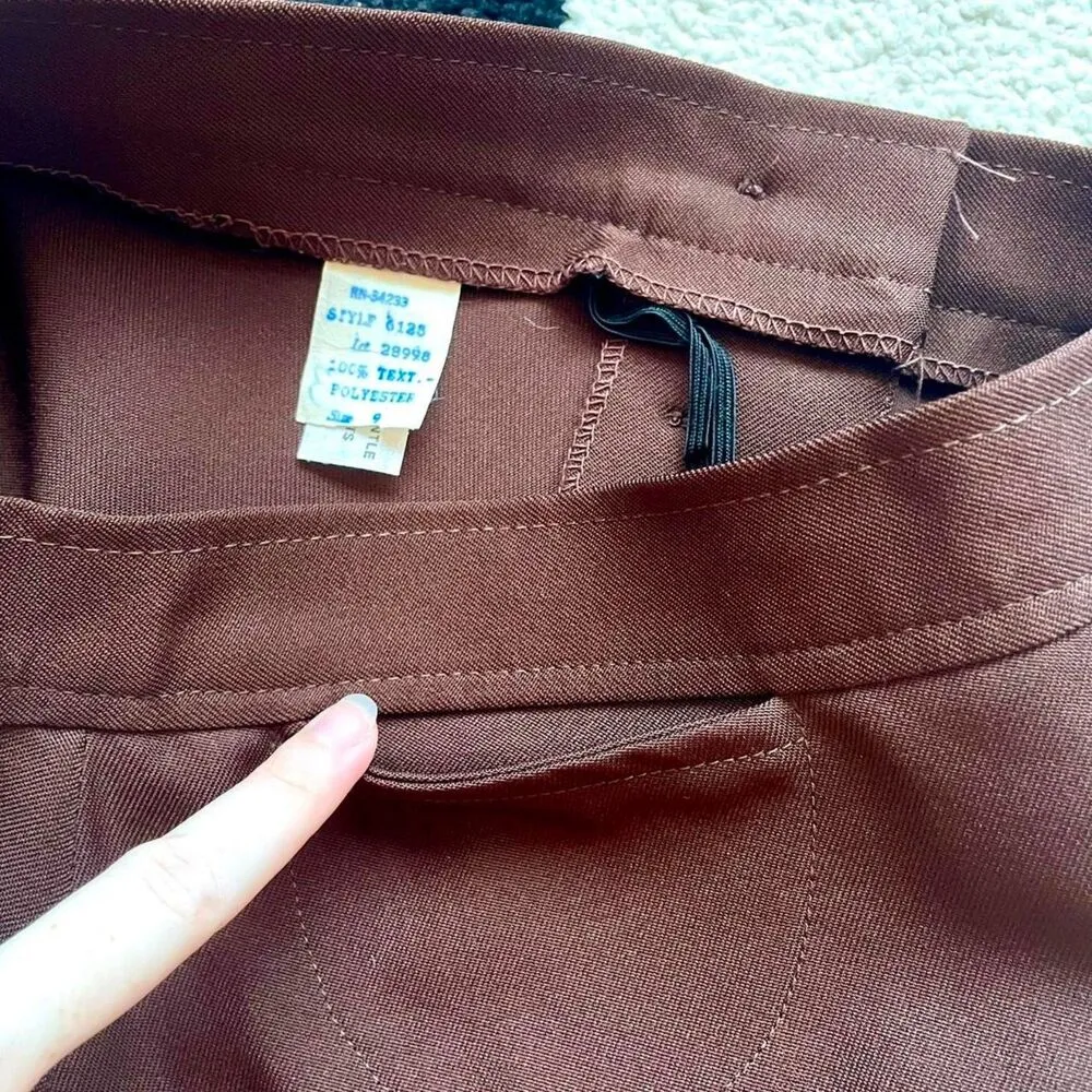 Vintage Union Made in USA Brown Skirt XS - Image 4