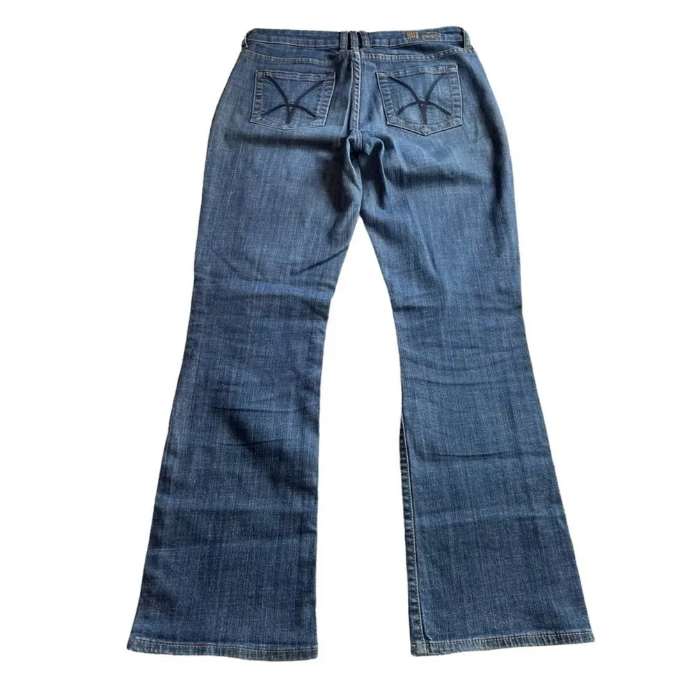 Kut From The Kloth Denim Dark Blue Jeans Size 6 Oversized 32.5L Bootcut #68126 - Image 5