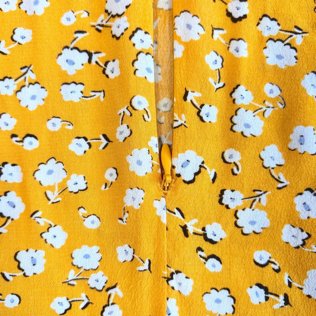 MINKPINK Summer Daisy Tea Dress in Golden Yellow Small - Image 14