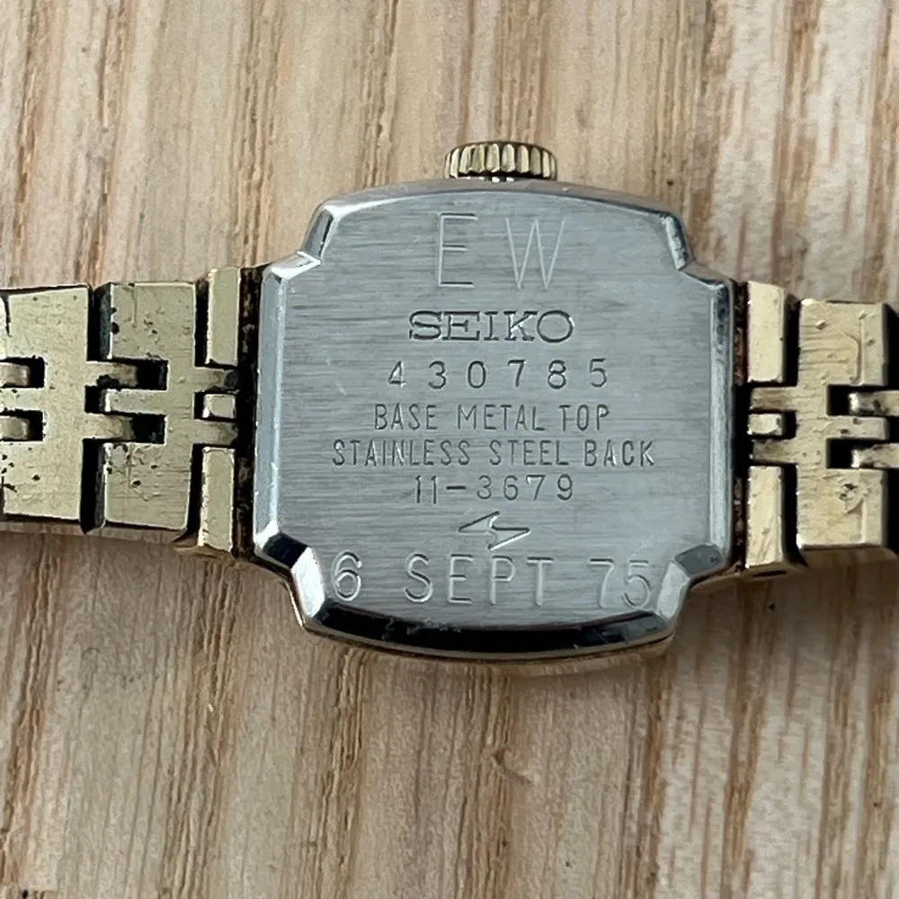 Seiko Rare Vintage Mechanical Ladies Watch Green Dial Gold Bracelet 1970’s - Image 11
