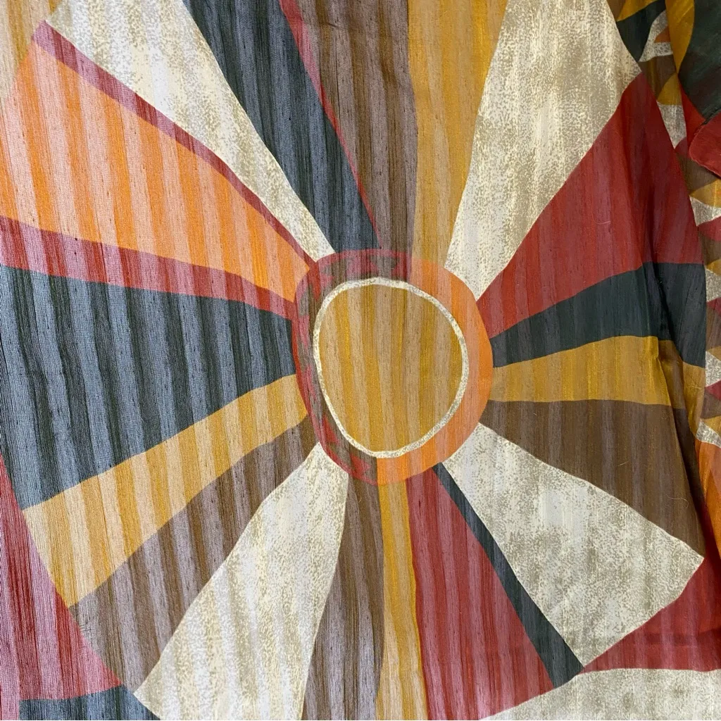 Groovy square scarf sunburst retro - Image 2