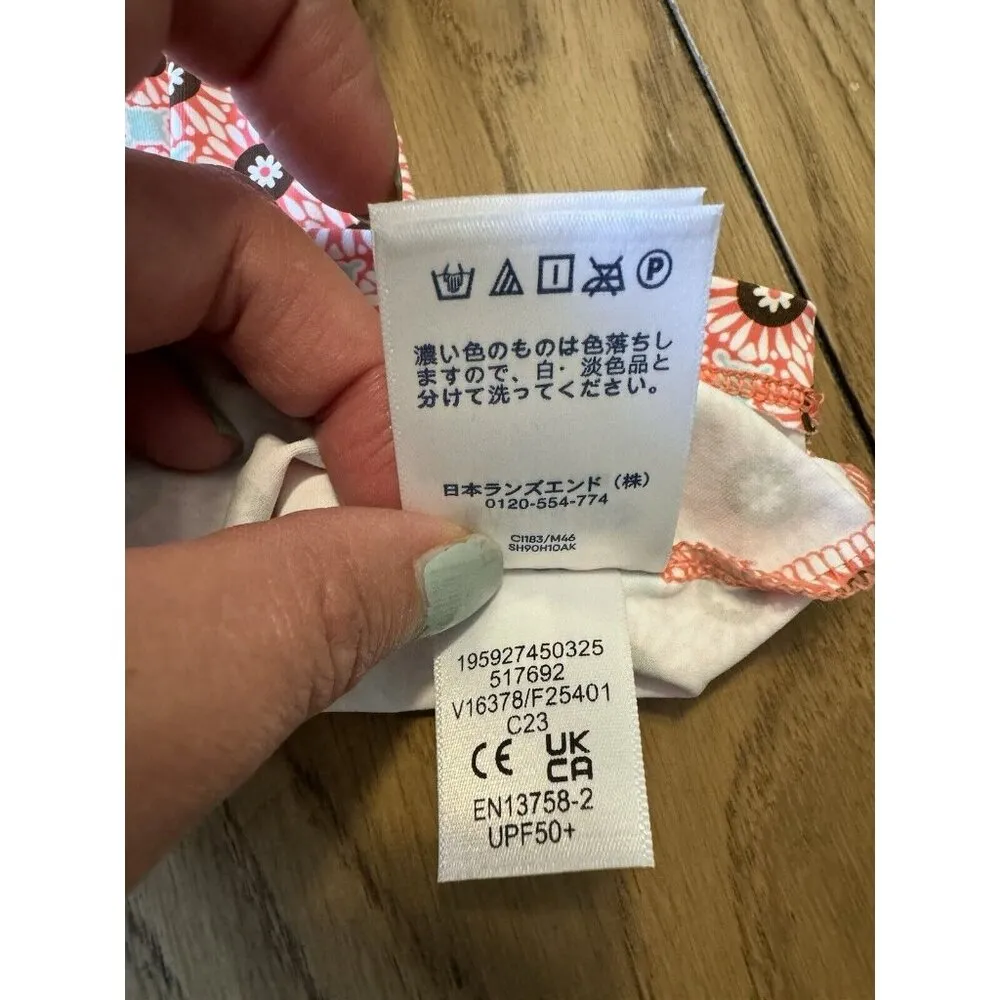 Lands‎ End Size XL Swim Shirt Rash Guard UPF 50 Long Sleeve Paisley Lightweight - Image 9