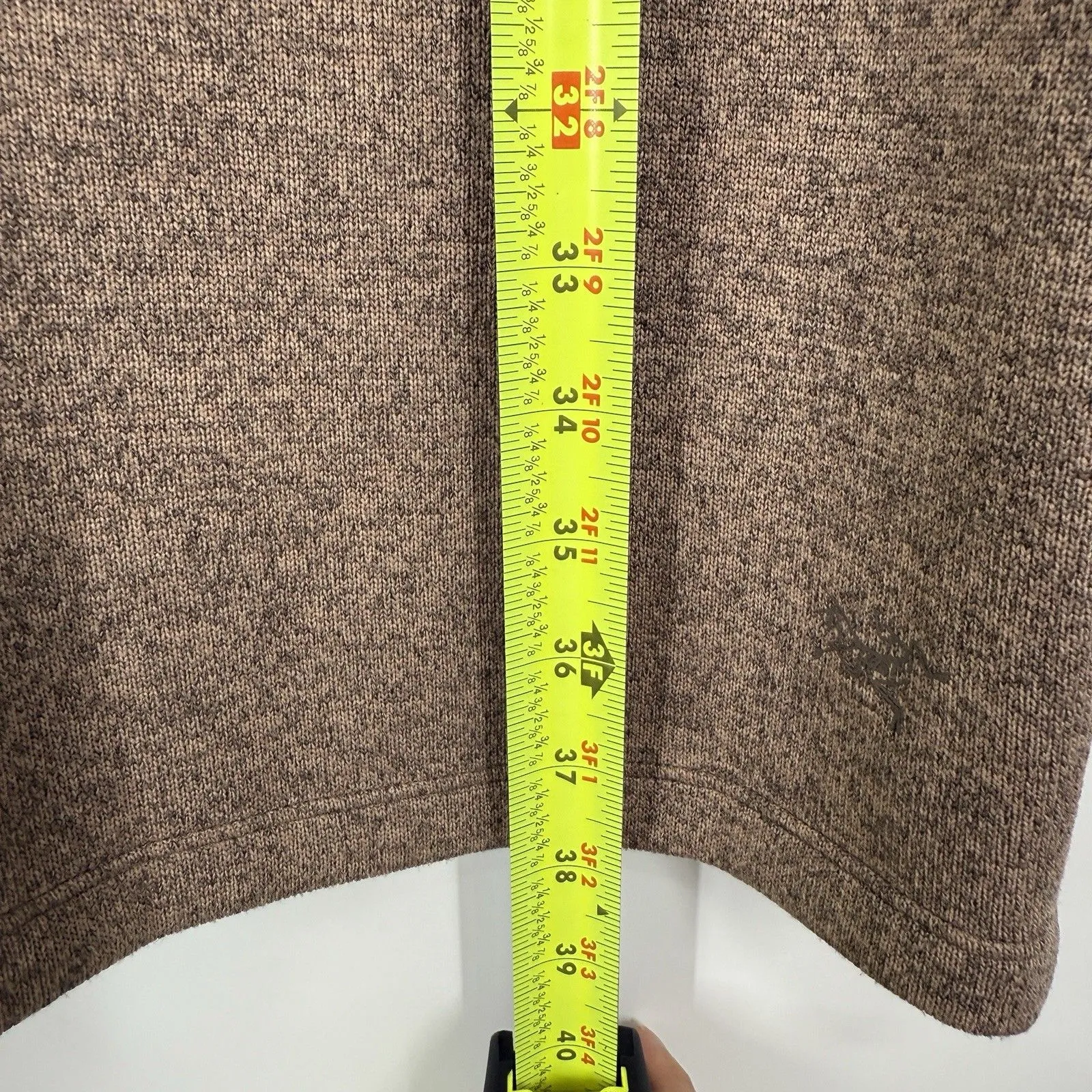 Arcteryx Womens Laina Sweater Dress Size S Brown Heather Above Knee Mock Neck - Image 7