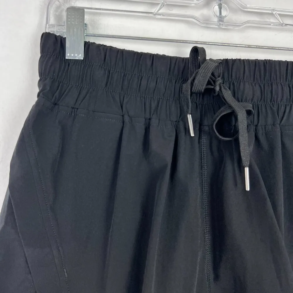 NWT HALARA Elastic Waistband Drawstring Side Split Shorts Black Size Small S NEW - Image 2
