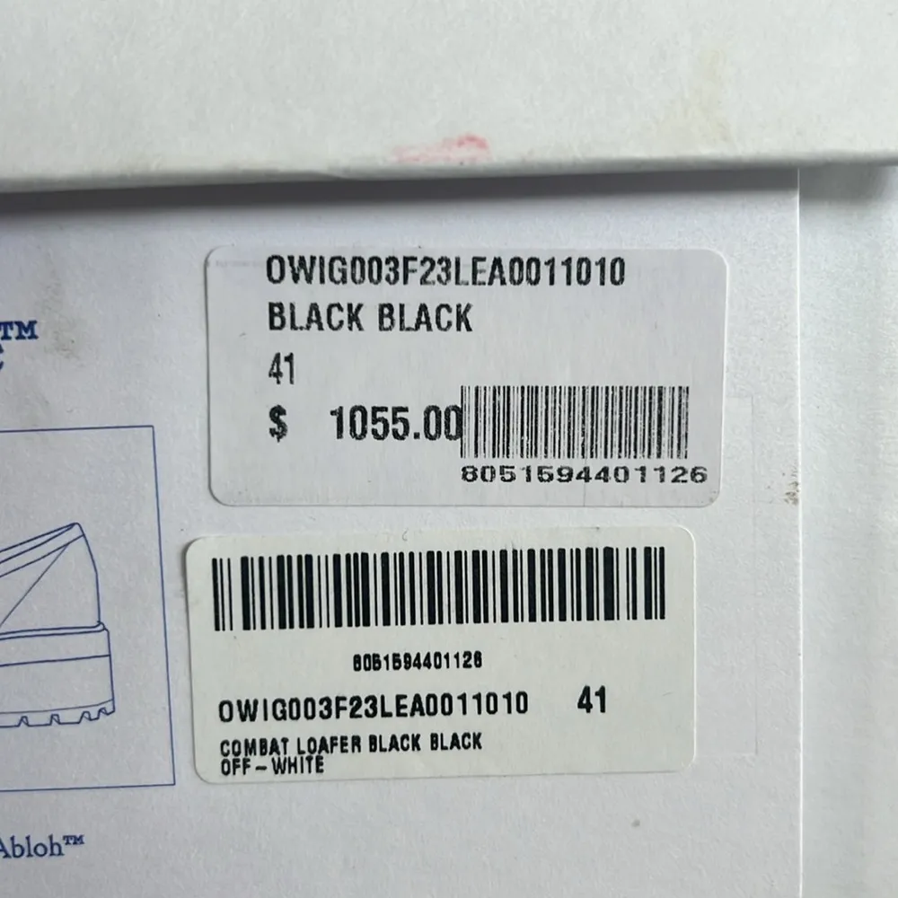 Off-White Diag-Stripe Black Leather Loafers, Size 41 NEW in Box +DustBag $1,055 - Image 12