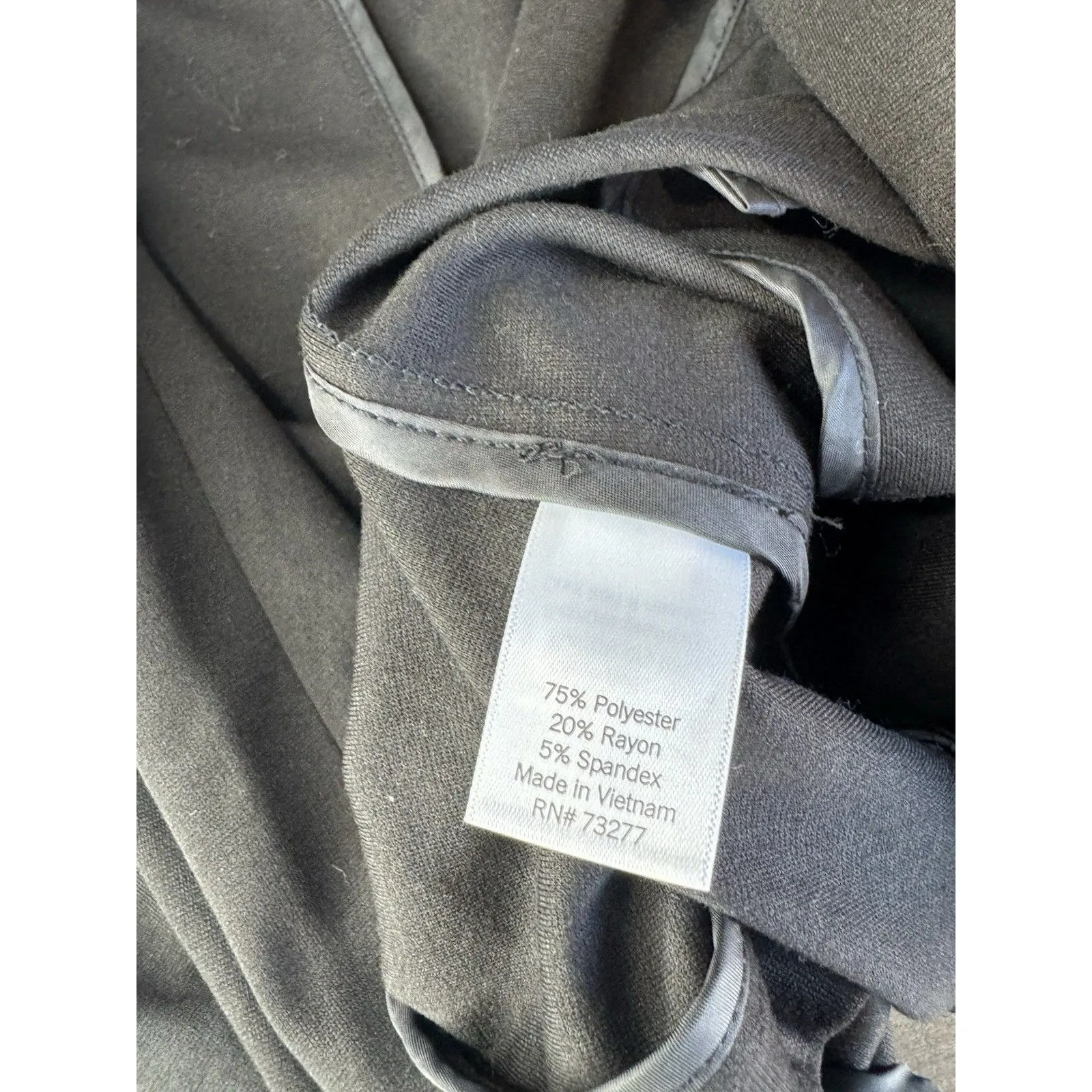 LC Lauren Conrad Fitted Blazer Size XS Black Business Casual 3/4 Sleeves Button - Image 7