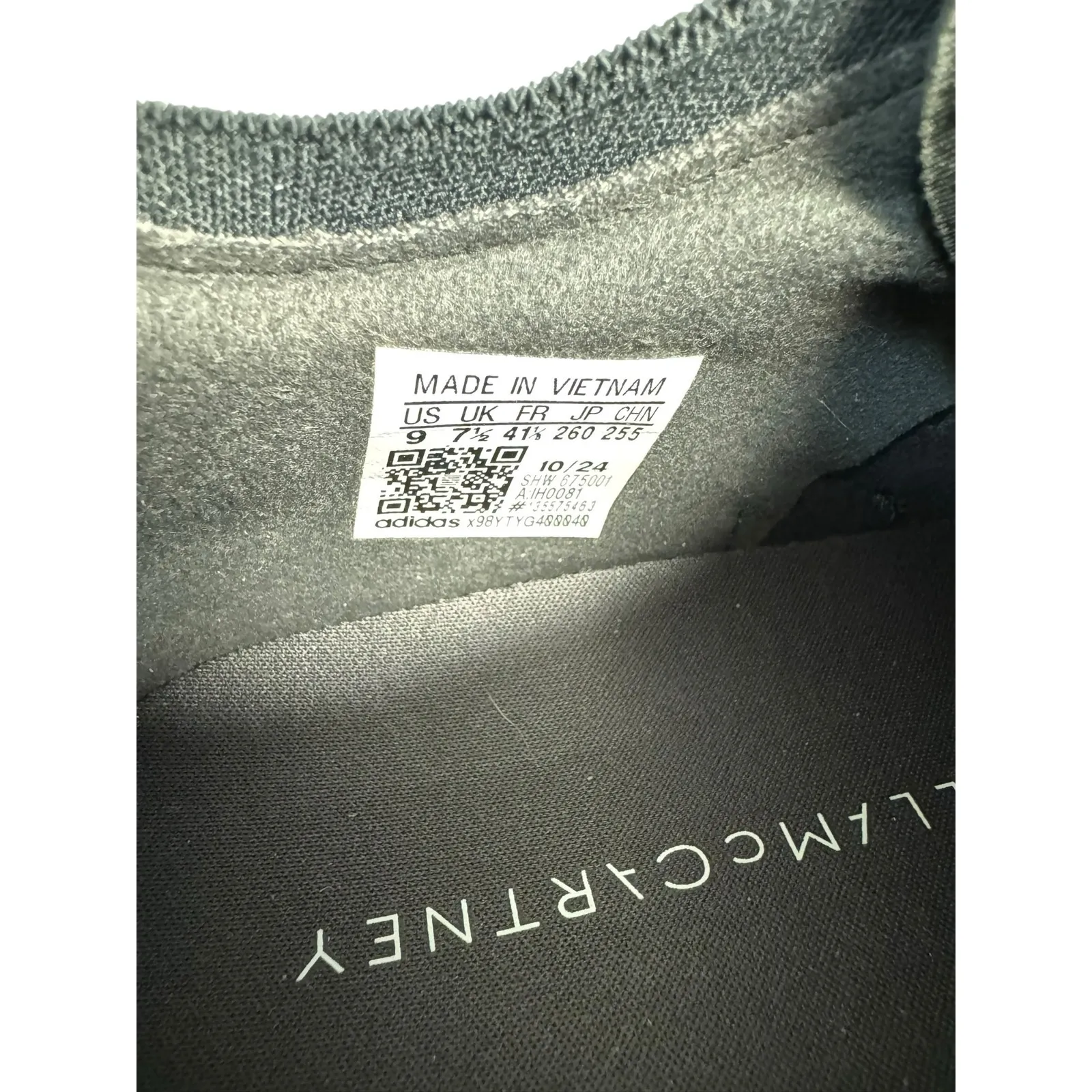 Adidas by Stella McCartney NIB Training Dropset Sneakers in Black Size 9 - Image 11