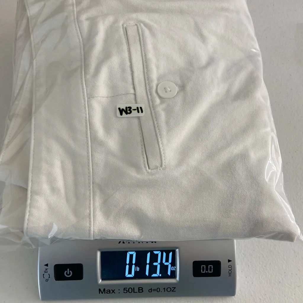 CHAPS women’s solid white cropped capri jeans pants summer‎ stretch bottoms 8 - Image 8