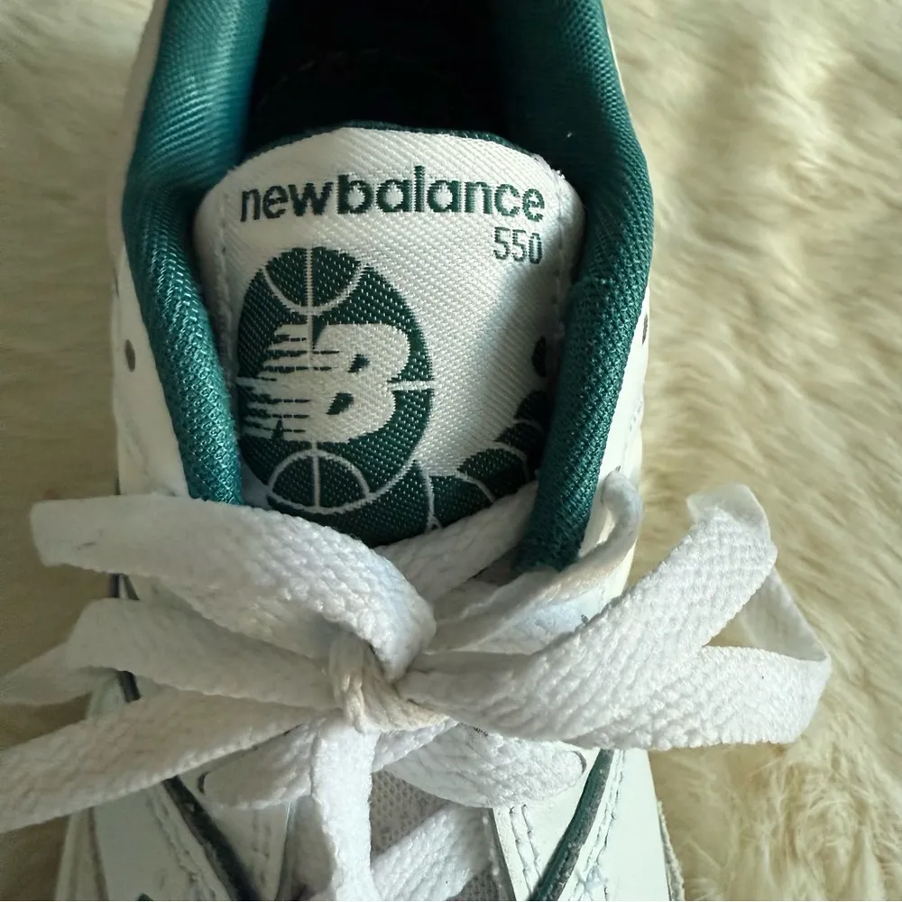 550 Vintage Teal/White Unisex Sneakers - Image 10