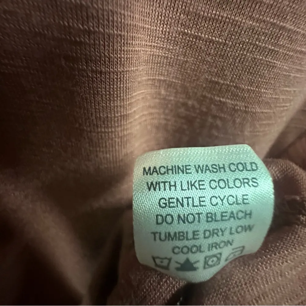 Charming Charlie Lace Up Front High Neck Sleeveless Asymmetrical Hem Tunic Top M - Image 9