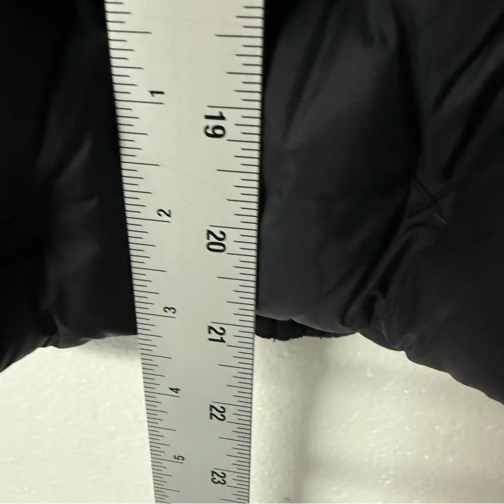 THE NORTH FACE PUFFER JACKET WOMEN XS BLACK FULL ZIP HOLLADOWN CROP 550 DOWN - Image 7