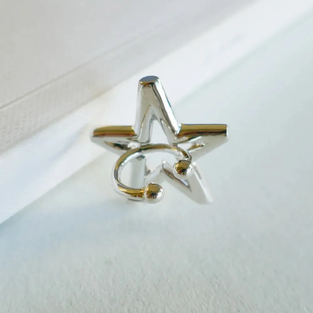 E.M. Star Single Ear Cuff Silver 925 2303 - Image 3