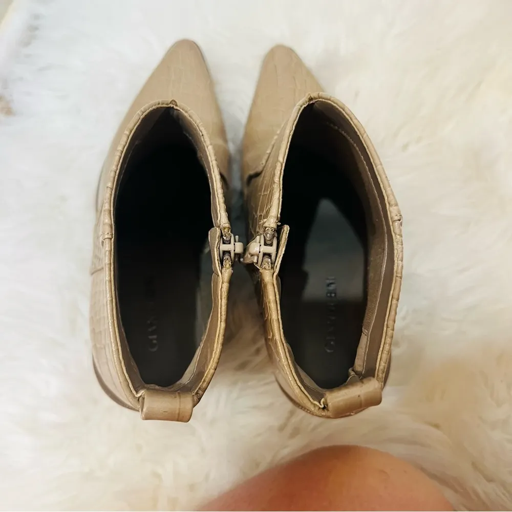 gianni bini boots tan snake skin maelyie croc size 6 - Image 7