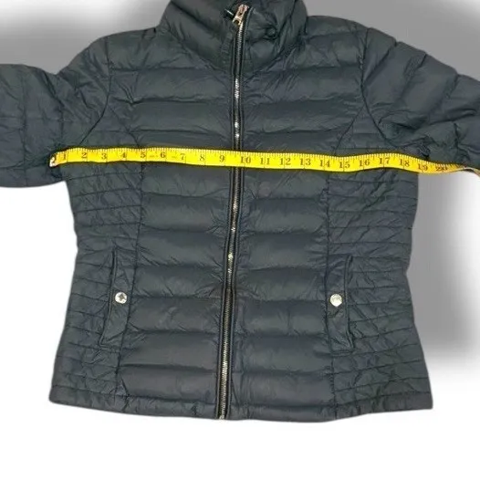 Abercrombie & Fitch  XS Women's Puffer Jacket Blue Down Series Grey Duck Down - Image 4