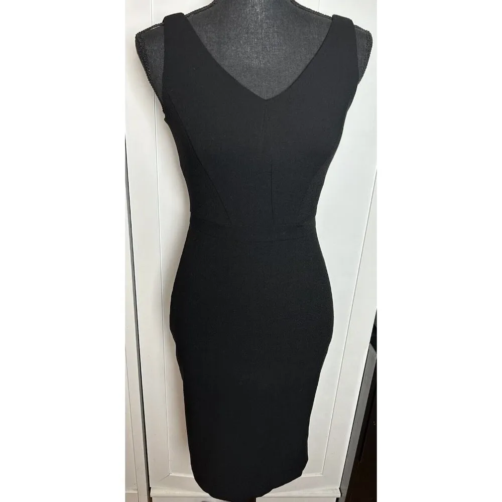 White House Black Market Women's‎ Size 00 Black Sleeveless Dress - Image 10