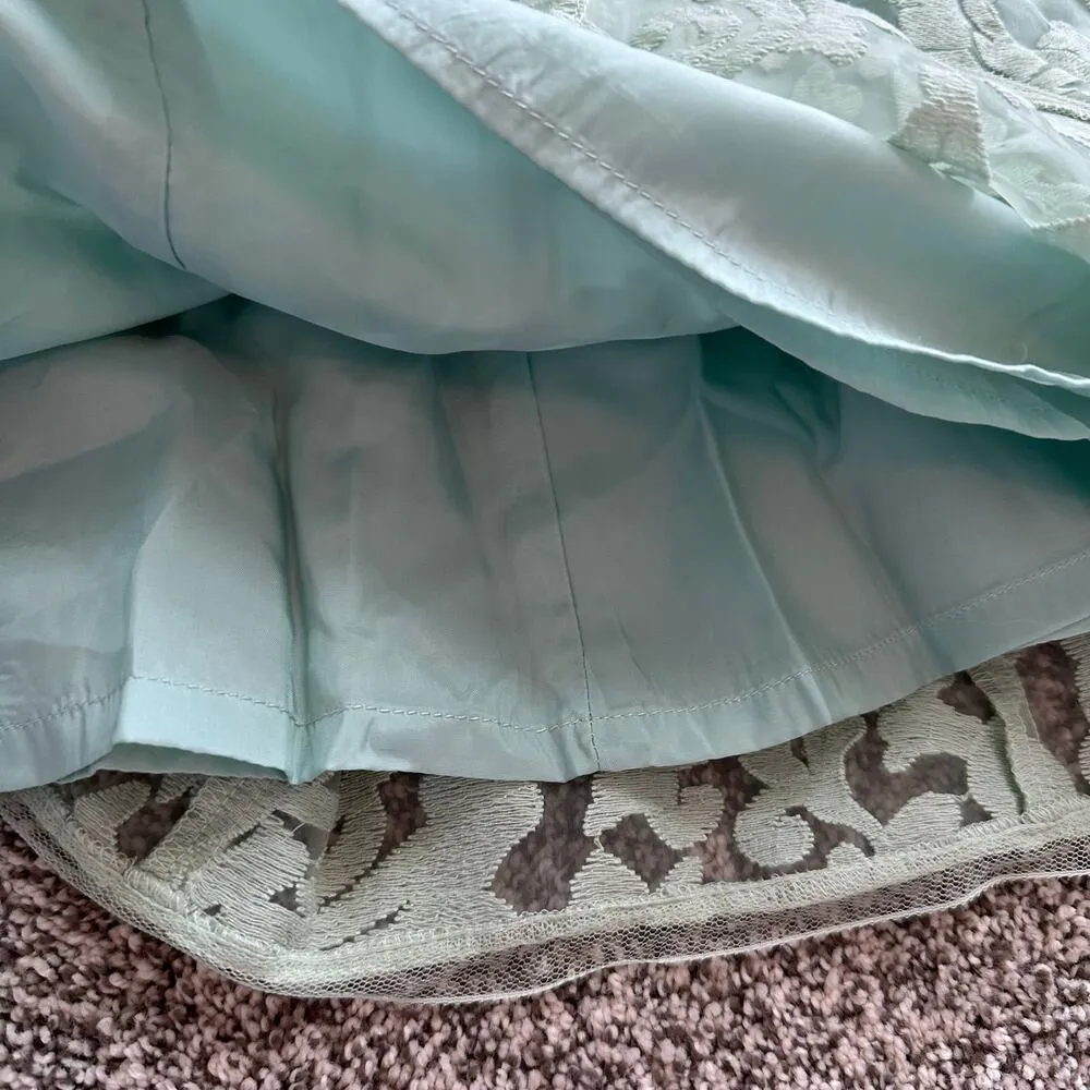 Nanette Lepore light green sleeveless a-line midi dress size 6 - Image 6