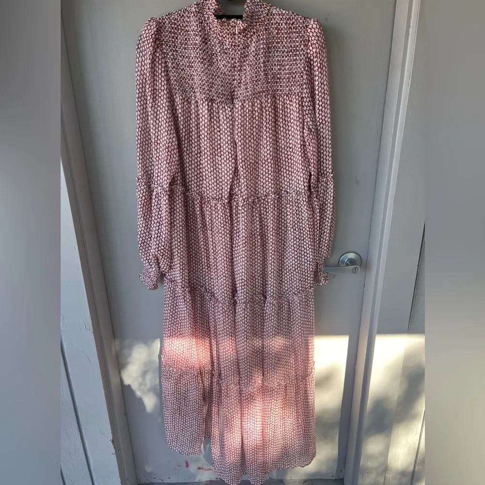 Julia Jordan Smocked Tiered Long Sleeve High-Low Dress - Image 12