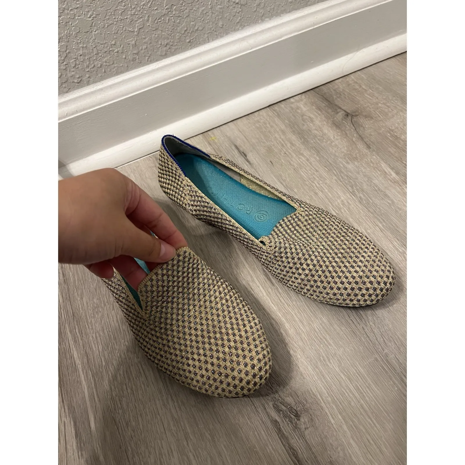 Rothy's The Round Womens W 8Multi Metallic Slip On Loafer Flats‎ Limited Edition - Image 3