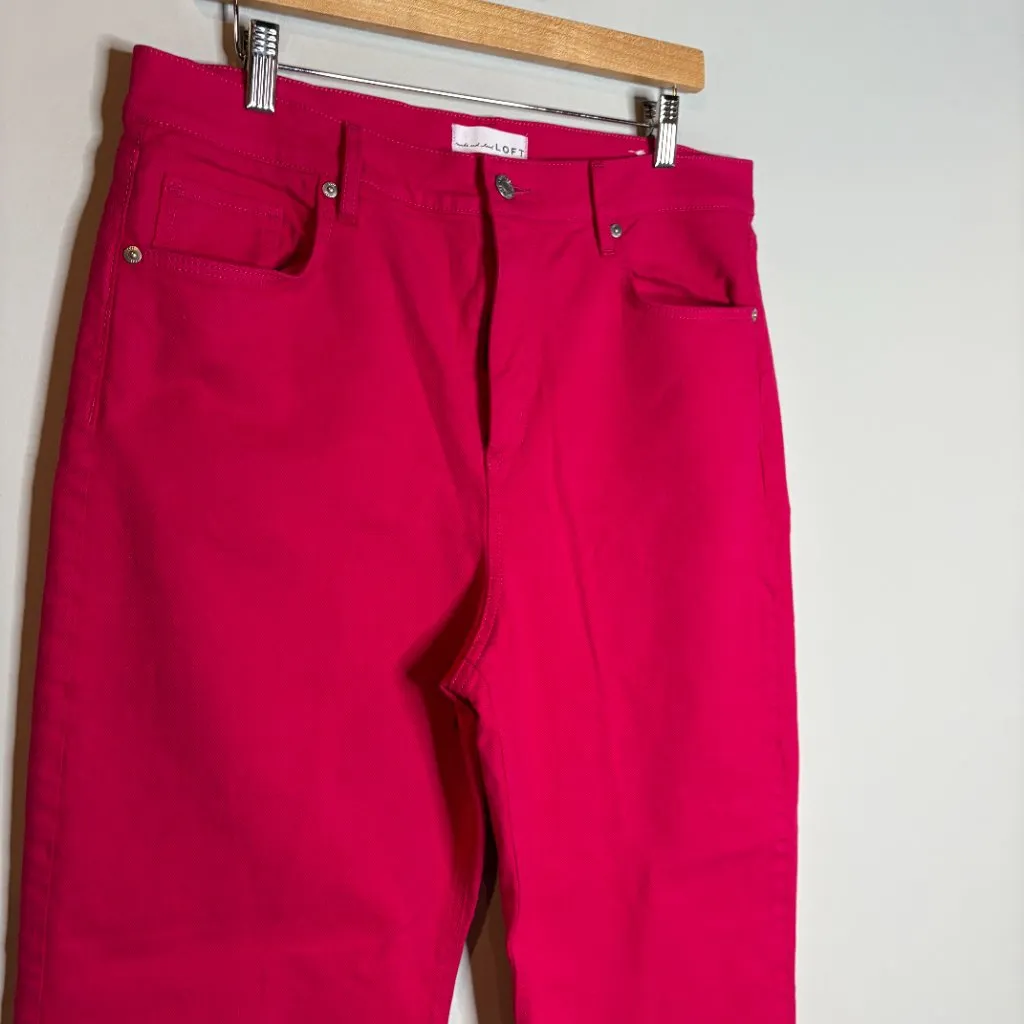 Loft hot pink The Wide Leg jeans - Image 2