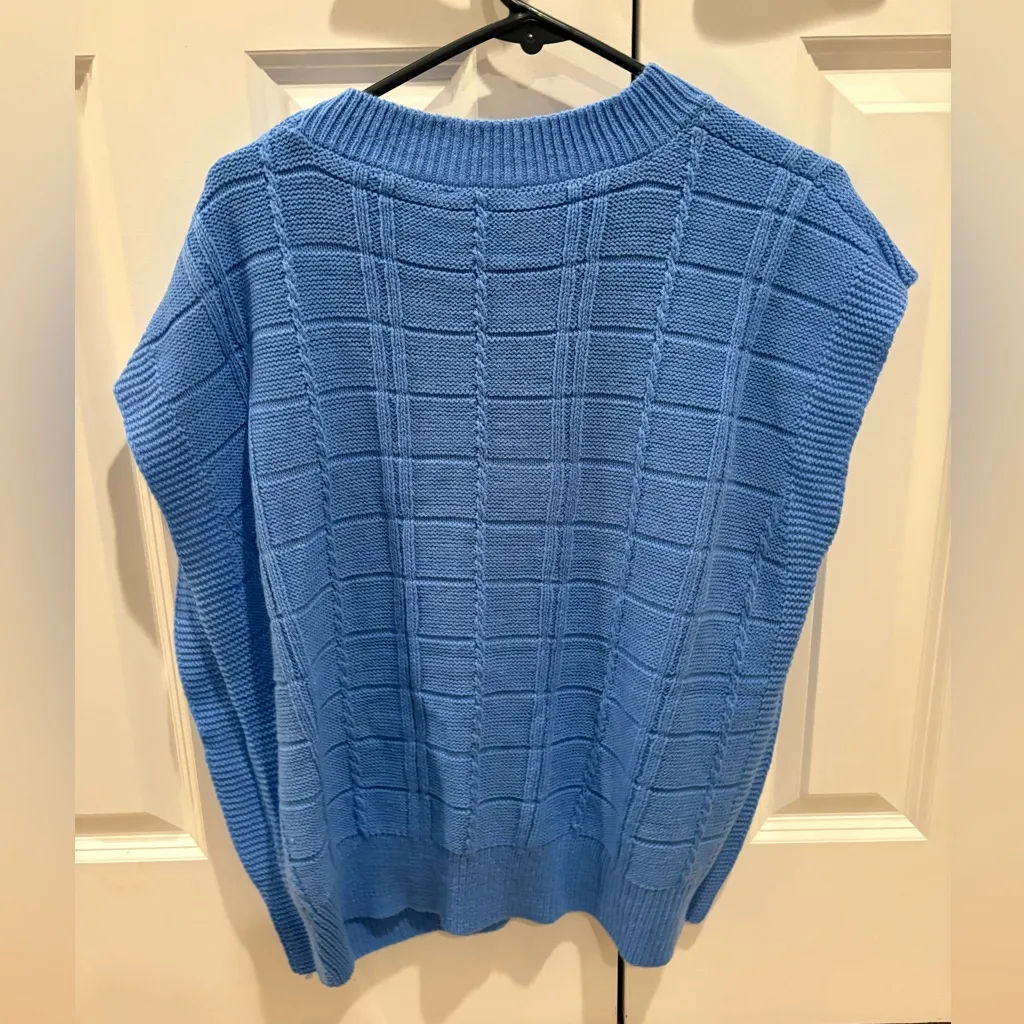 Double Zero Blue Sweater Vest Size M - Image 5