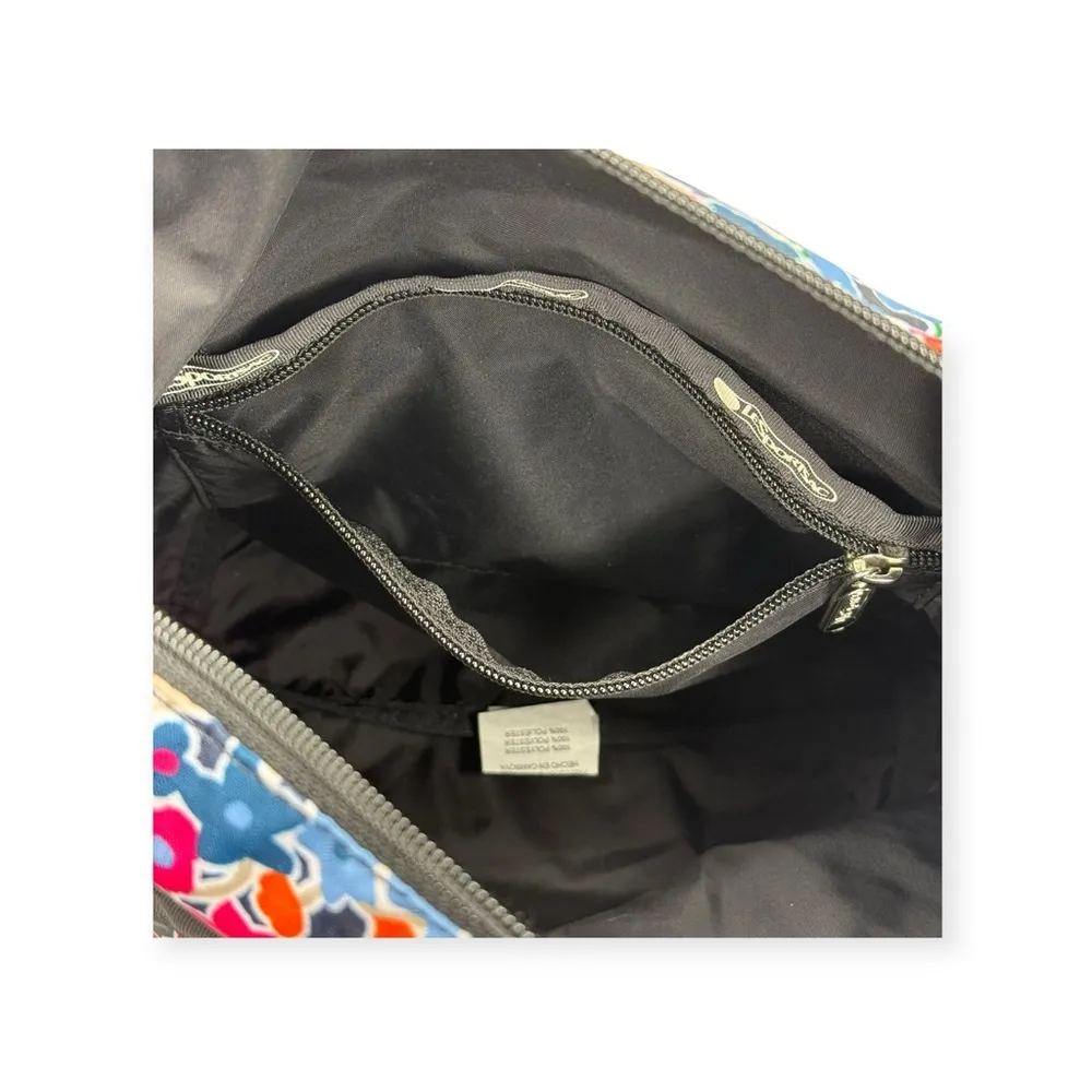 new LeSportSac ✿ Small Cleo Crossbody Bag ✿ Joyful Amour Print ✿ Navy Colorful - Image 9