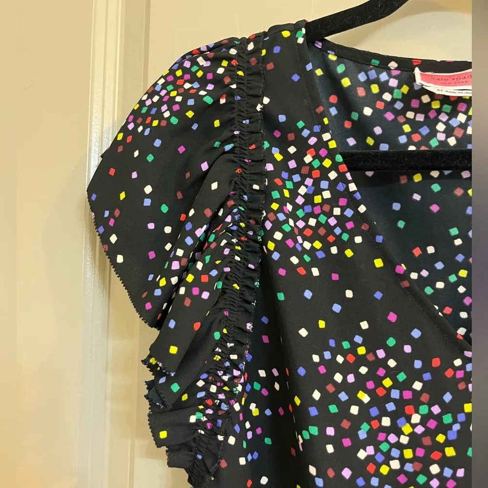 Kate Spade Confetti Cheer Blouse Size XS - Image 5