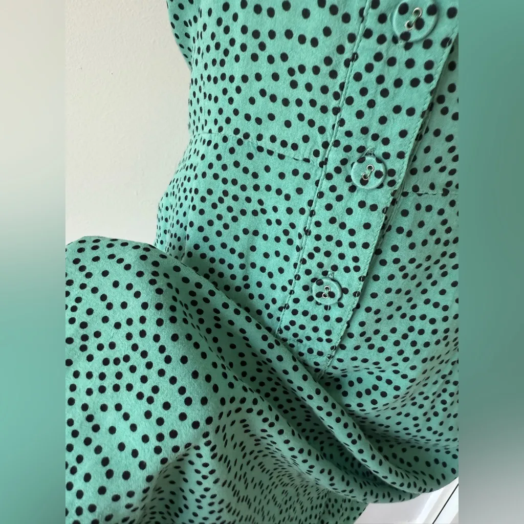 Savage women’s Green polka dot midi dress​ in size small - Image 16