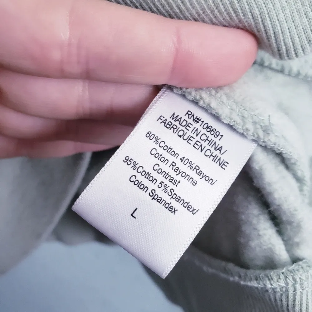 Young Fabulous and Broke Sage Green Oversized Cowl Neck Hoodie - Image 6