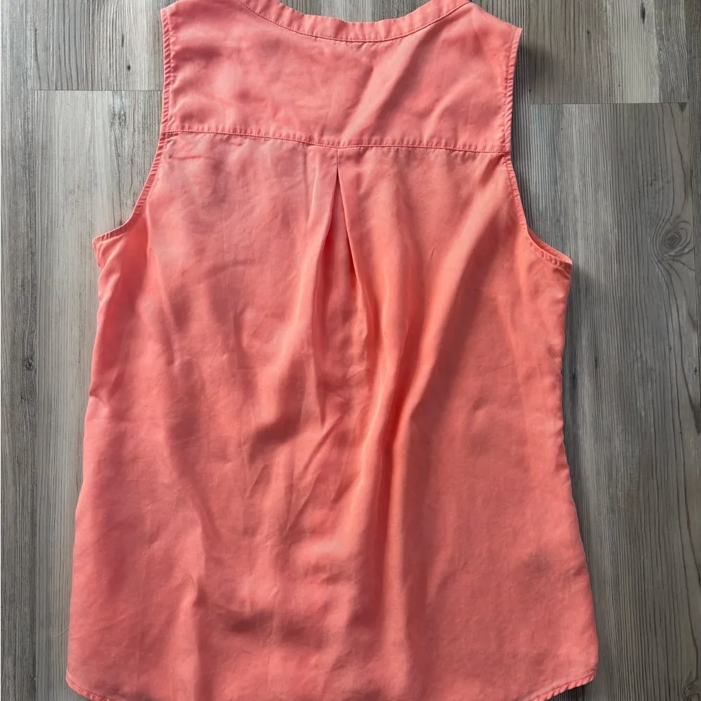 Eddie Bauer shrimp colored Sleeveless Blouse - Image 2